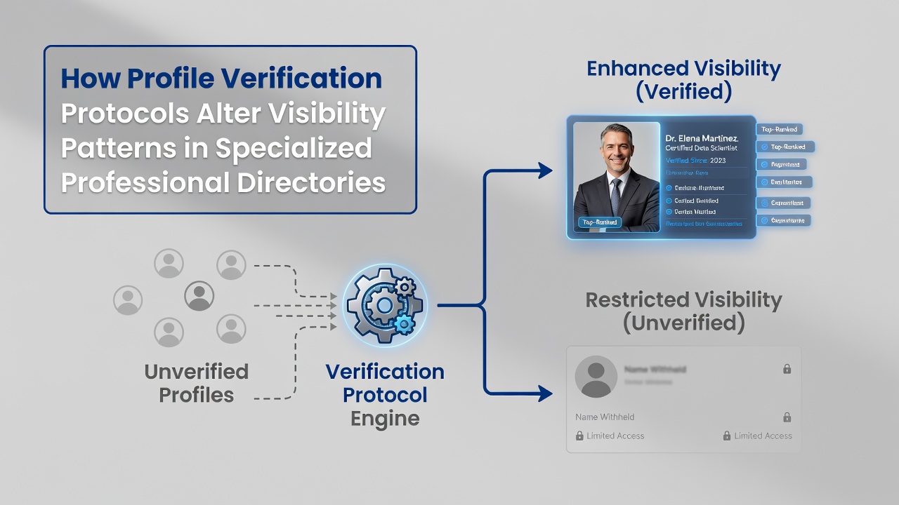 How Profile Verification Protocols Alter Visibility Patterns in Specialized Professional Directories